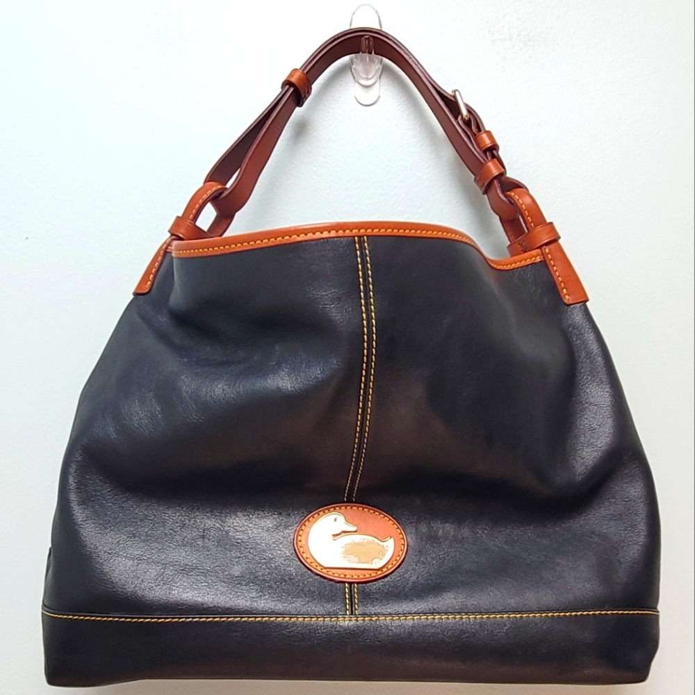DOONEY & BOURKE | Large Black and Tan Tote Bag